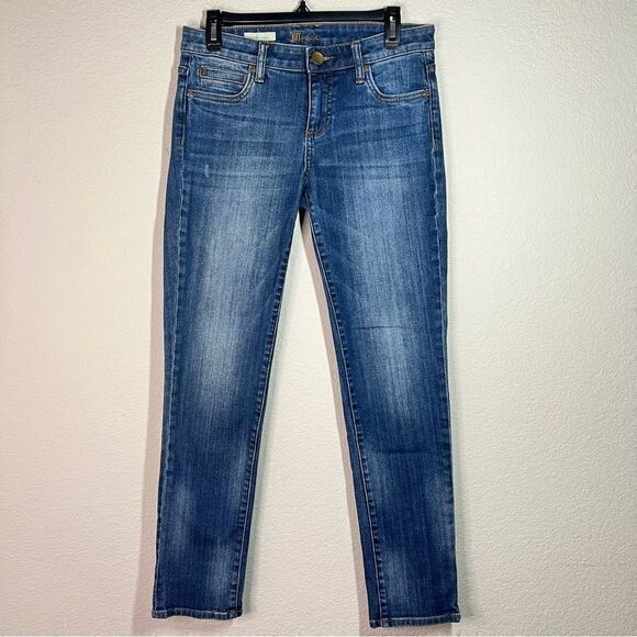 Kut from the Kloth Blue Mid Rise Catherine Boyfriend Jeans‎ Women's Size 2 - Picture 1 of 10